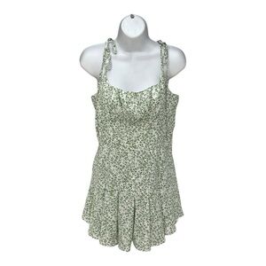 Source Unknown Green Floral Dress BOX35